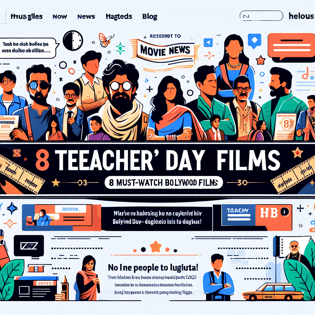 Read more about the article Teacher’s Day 2025: Enjoy these Inspiring Bollywood Classics Honouring Teachers.
